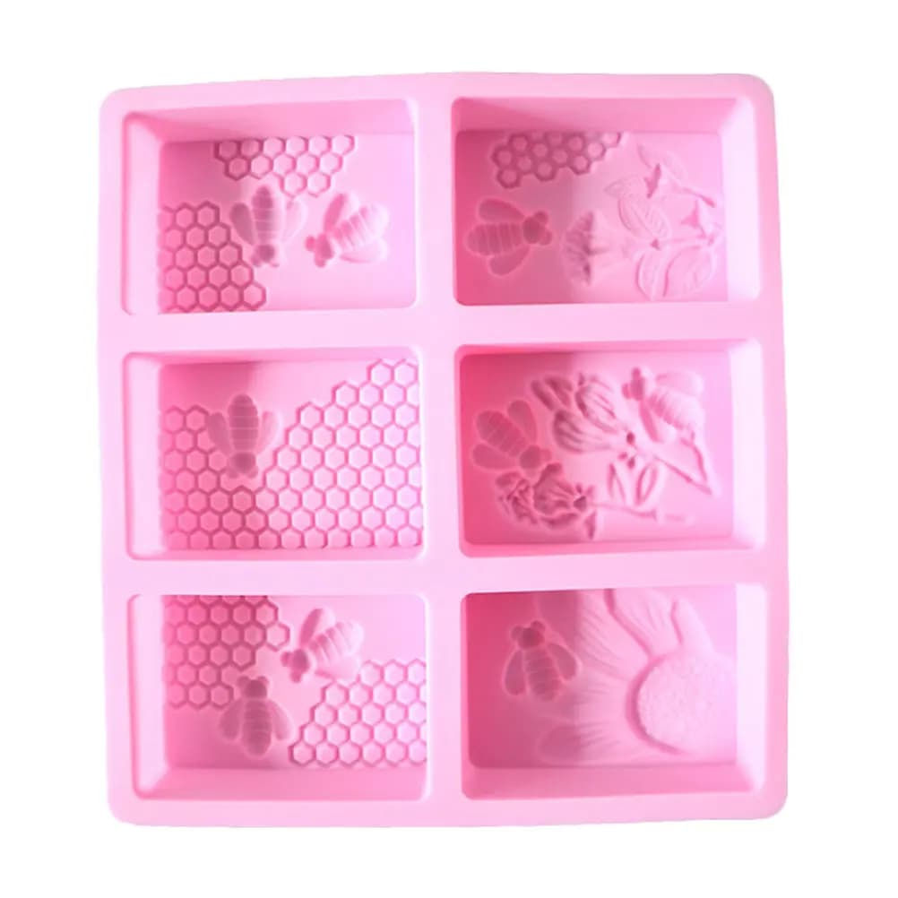 Stampo in Silicone a Nido d'Ape per Torte, Forma Quadrata, per Fai da Te, Stampo per Sapone, Utensili da Cucina, Stampo per Ghiaccio