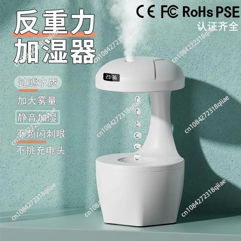 for Anti-gravity Humidifier, Water Droplet Reverse Flow Humidifier, Quiet Sound Fog Small Sprayer For Office, , Bedroom, Desktop