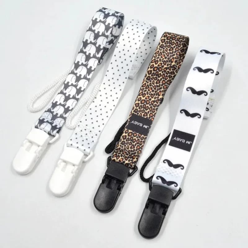 1 pz clip per ciuccio per bambini catena a nastro porta ciuccio succhietto capezzolo per clip per neonati cinturino al guinzaglio