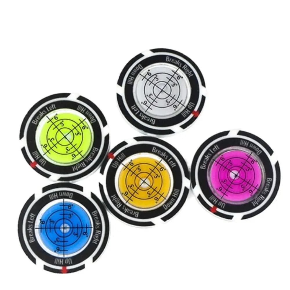 Livellatore per strumenti da golf ad alta precisione Strumento di allenamento trasparente e trasparente Misuratore di pendenza da golf Indicatore di palline dal design versatile