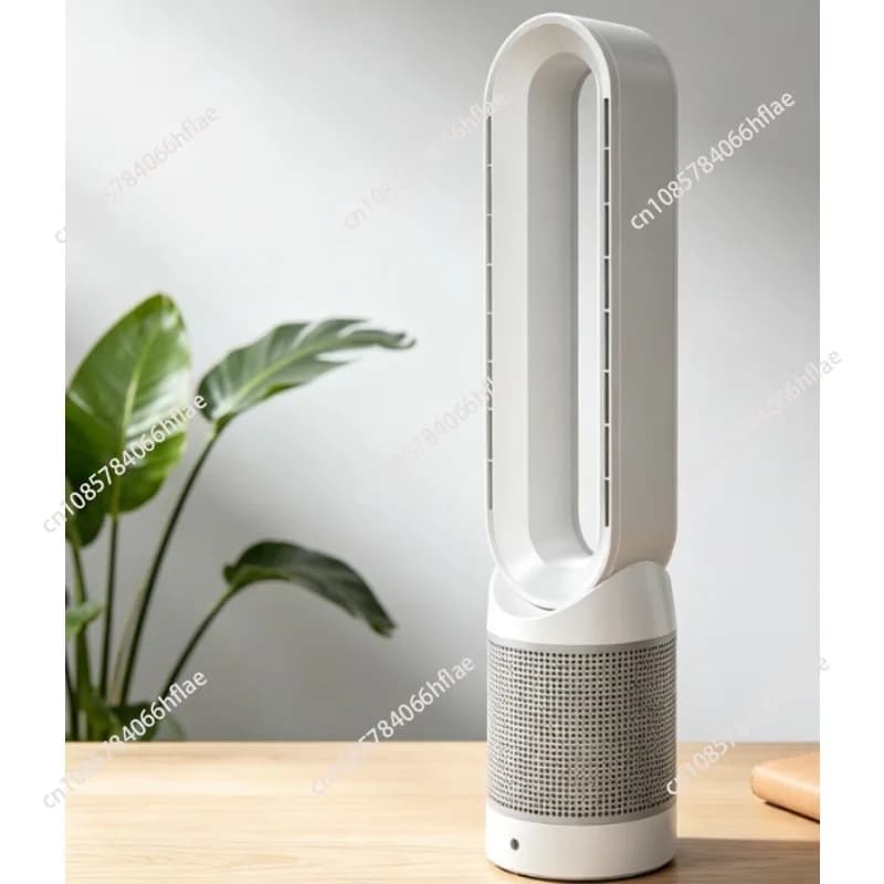 42'' Bladeless Air Purifier Tower Fan with 8 Wind Modes,Oscillating Baby-Safe Floor Fan,Remote Control Energy-Saving Design Home