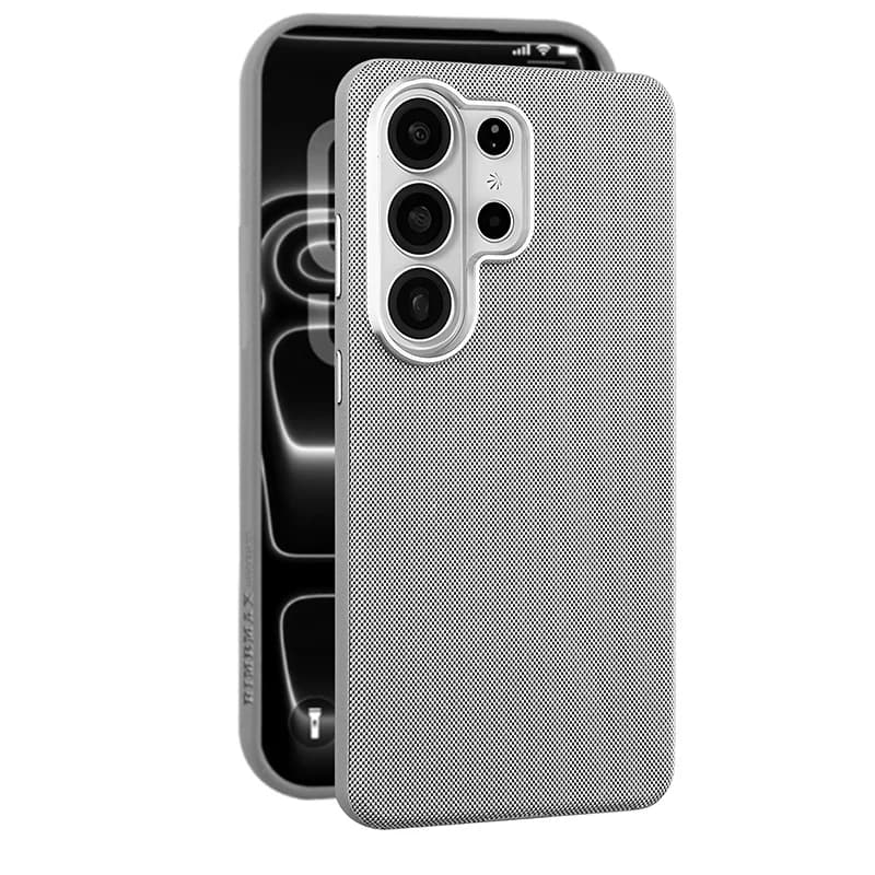 Custodia Magnetica Originale TechWoven per Magsafe Samsung Galaxy S26 Edge S25 Ultra S24 S23, Ricarica Wireless, Texture Intrecciata
