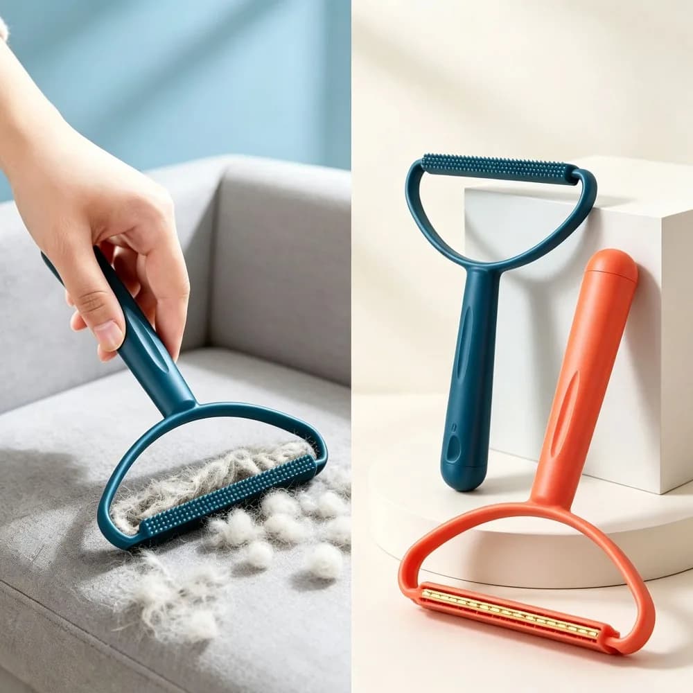 Portable Lint Remover Pet Hair Cleaner, Effective Shaver for Clothes Carpets Car Mats Blankets Furniture