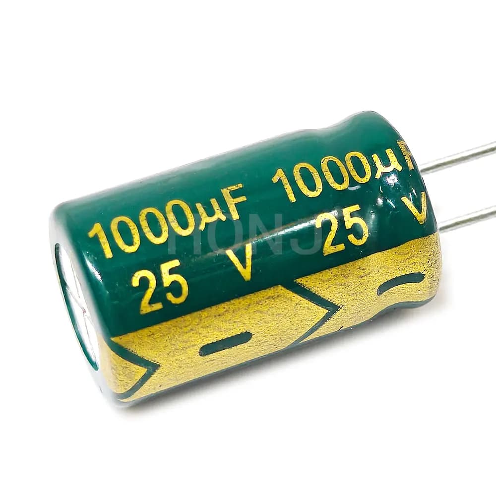 20PCS 25V1000uf 10x17mm Condensatore Elettrolitico In Alluminio 1000uf25v 25v 1000uf 25wv 1000mf 25vdc 1000MFD 25v1000mf 1000mf25v ±20%