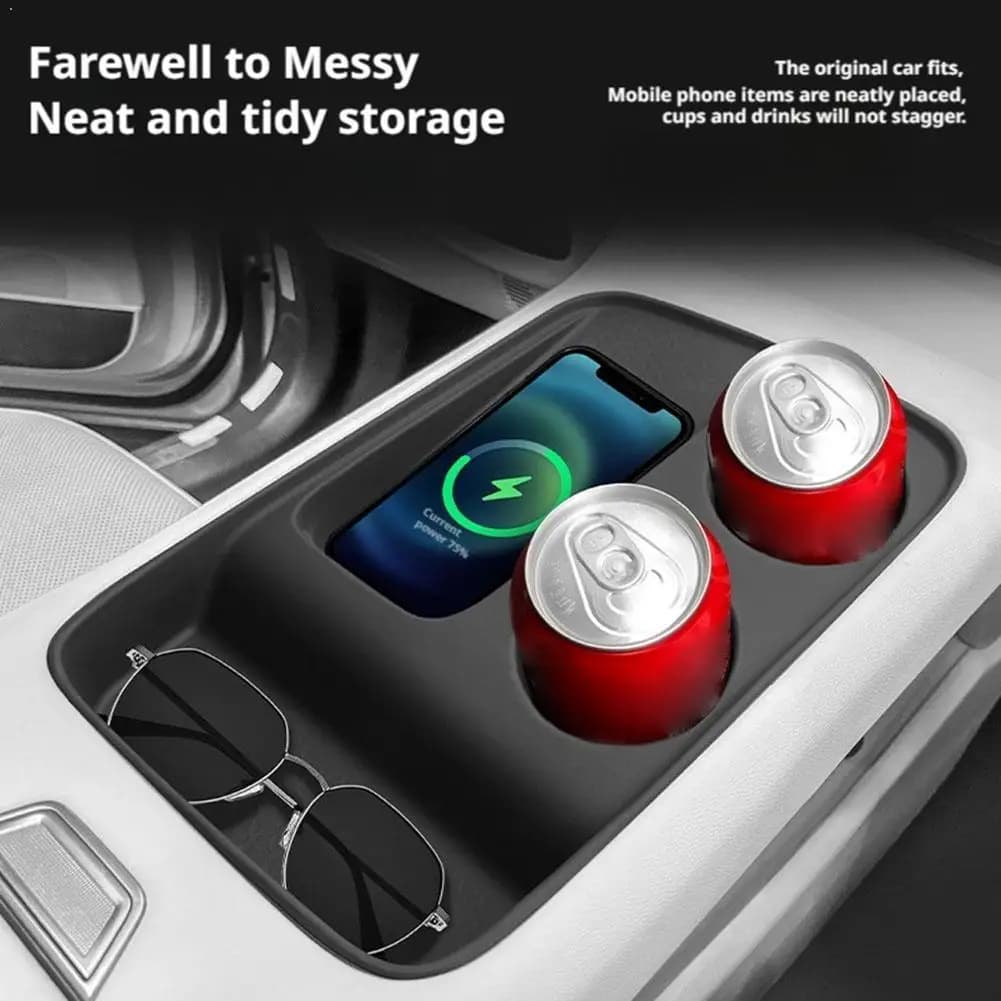 Per Haval H6 4a Gen 2024 2025 2026 Auto di Controllo Centrale di Ricarica Senza Fili Pad In Silicone Supporto di Tazza di Acqua Pad Accessori Interni
