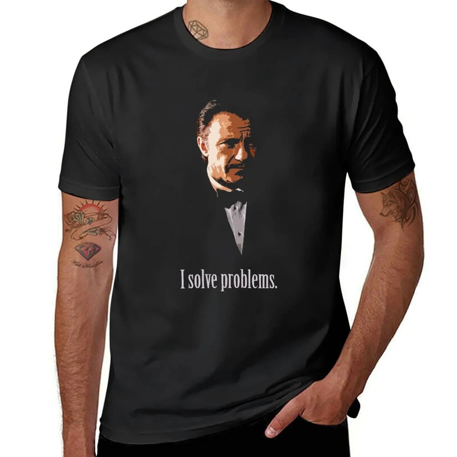 Mr Wolf problema Solver 1 t-shirt sudore vestiti estetici t-shirt uomo