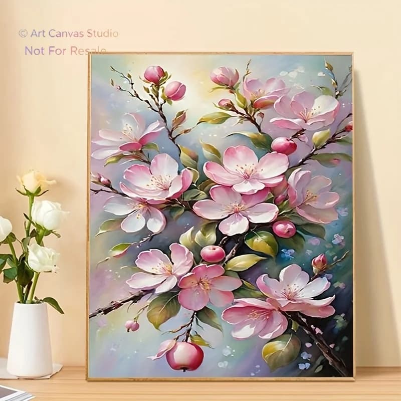 Professional Art Use A Digital Painting Kit for Adult Beginners, Featuring Numbered Painting - Includes Acrylic Paints, Canva