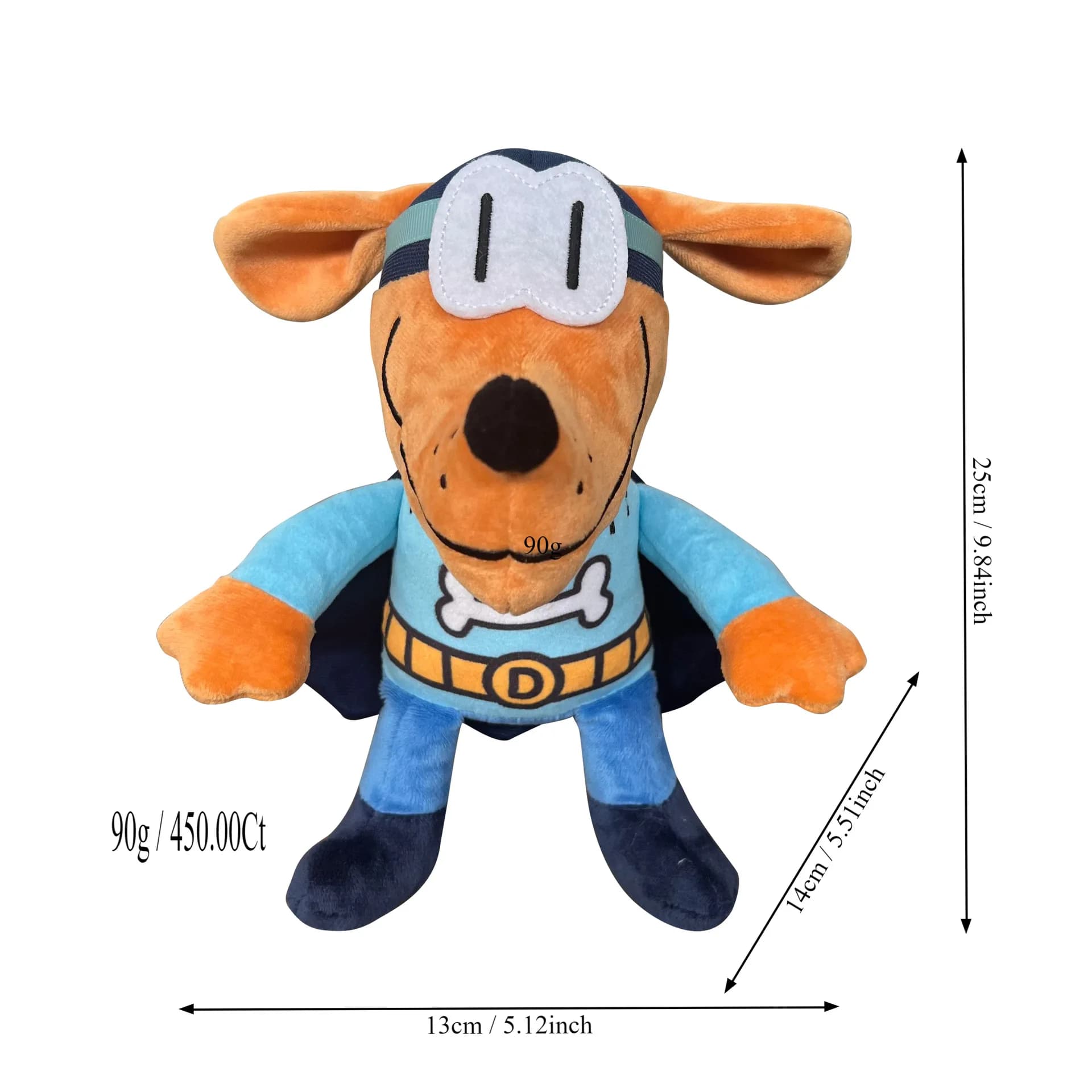 25 cm Nuovo Cane Uomo Giocattoli di Peluche Bambola Dogman Peluche Morbido Peluche Animali Del Fumetto Giocattoli Regali per I Bambini Bambini Natale Compleanno giocattoli