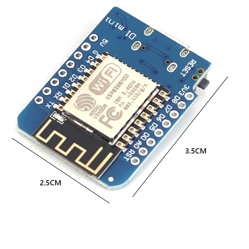 Scheda di sviluppo Internet WiFi ESP8266 ESP-12F WLAN D1 Mini, Modulo NodeMCU Lua per Arduino