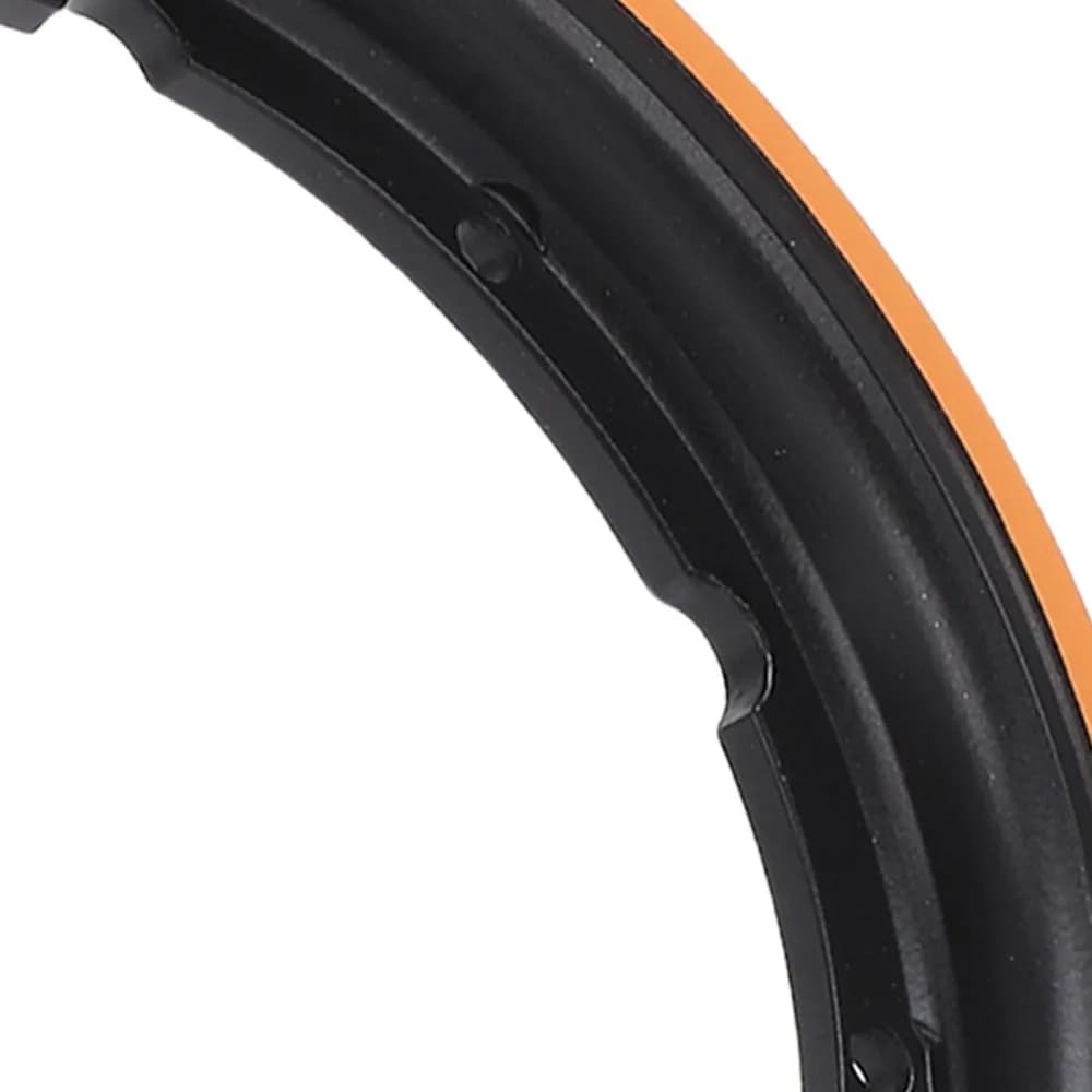 Aluminium Alloy Rear Wheel Hub Ring Black and Orange Motor Hub Replacement Part for KUGOO KuKirin G2 MAX electric scooter