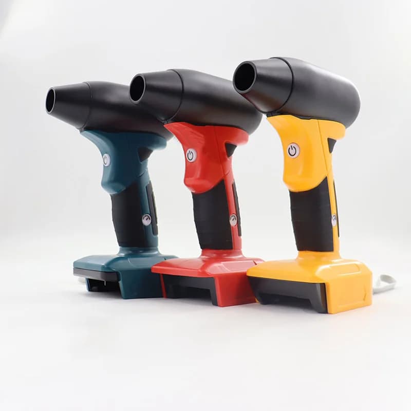 Mini Hair dryer Rechargeable 18-21V, High Power Wireless Blower with Lithium Battery for Auto, Portable with Adjustable Speed