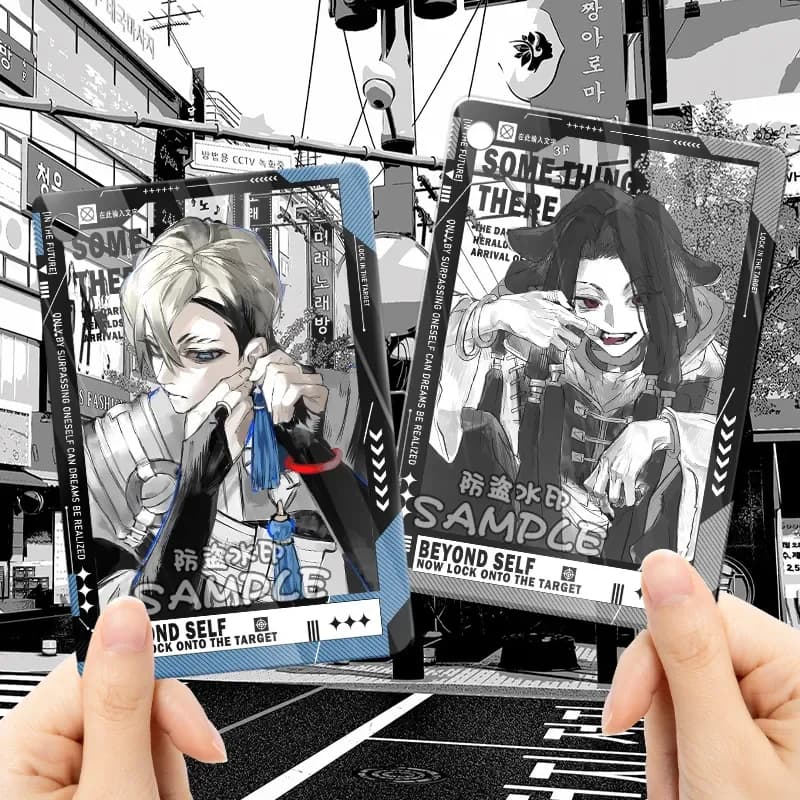 Carta Trasparente Anime Cartoon GACHIAKUTA Zanka Rudo Enjin, Simpatico Oggetto in Acrilico per Foto e Collezione