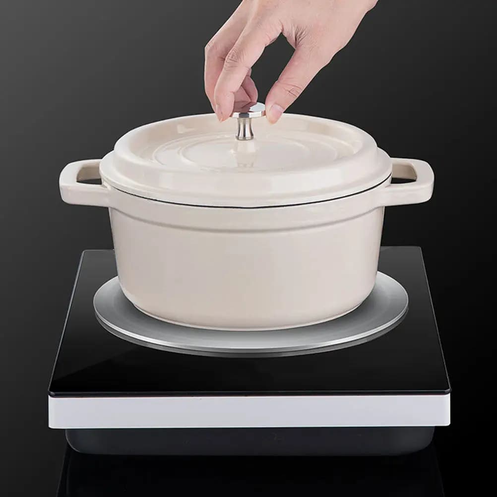 Stainless Steel Heat Conduction Plate for Gas Stove Induction Cooktop Electric Stove Fast Cooking Thawing Diffuser Ring Plate