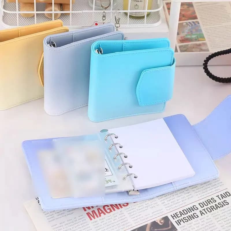 M5 Set Handbooks Loose Leaf Ledger Cover with 5 Holes Notebook Fold Mini Notebook Journal Planner Office Stationery Supplies