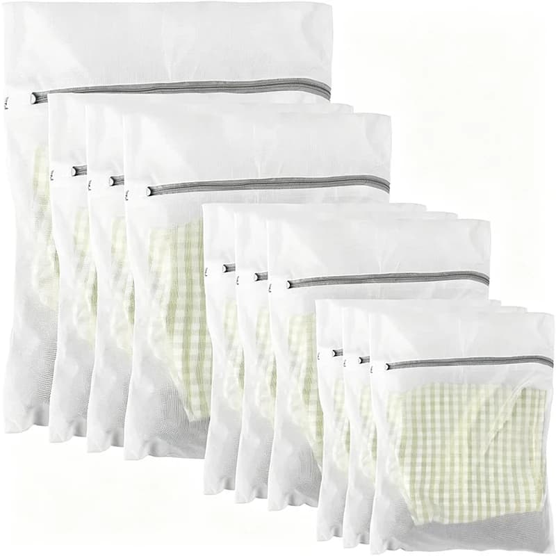 Laundry Bag Household Fine Mesh Clothes Cleaning Organizer Pouch Reusable Washing Machines Mesh Polyester Laundry Organizer Bag