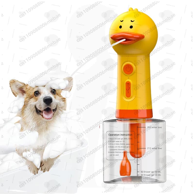 Macchina portatile per il lavaggio di cani, spruzzatore di shampoo, macchina schiumogena per animali domestici, macchina schiumogena automatica per cani e gatti