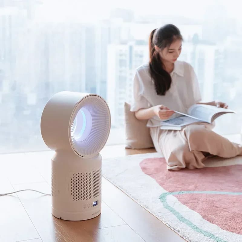 Buon purificatore d'aria Home H13 Filtro PM2.5 Smart Touch Purificatore d'aria con ventola senza lama di grandi dimensioni con telecomando