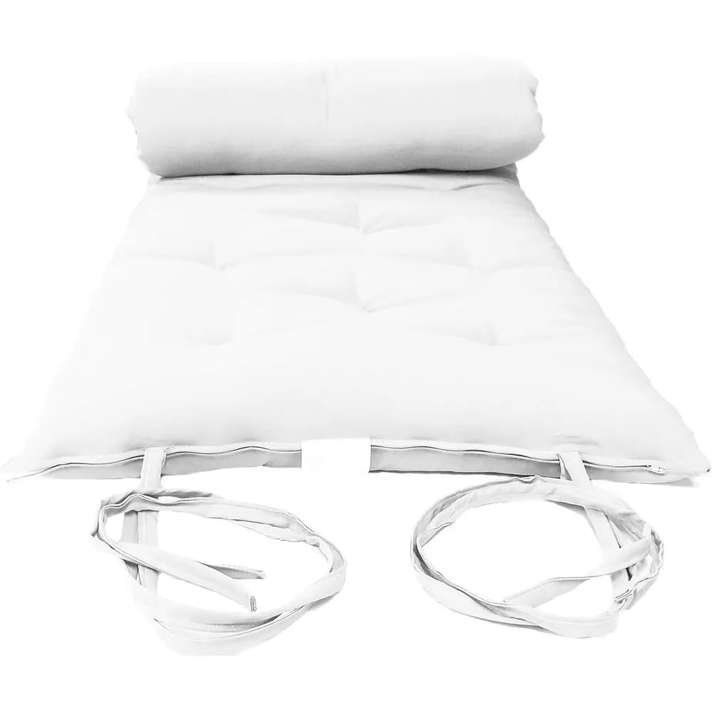 Queen Size White Traditional Japanese loor uton Mattres, oldable Cushion Mats, Yoga, Meditaion 60" Wide X 80" Long