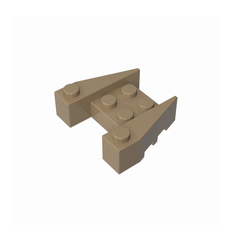 Gobricks GDS-947 Blocchi da costruzione Wedge 3 x 4 con intagli a perno compatibili con Lego 50373 DIY Educational Technical