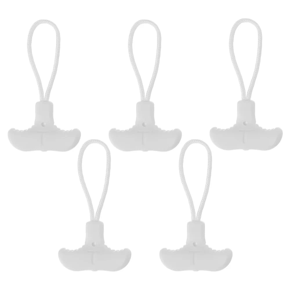 5Pcs Practical Bags Tent T-shaped Zipper Backpack Zipper Pull Fixer Puller Replacement