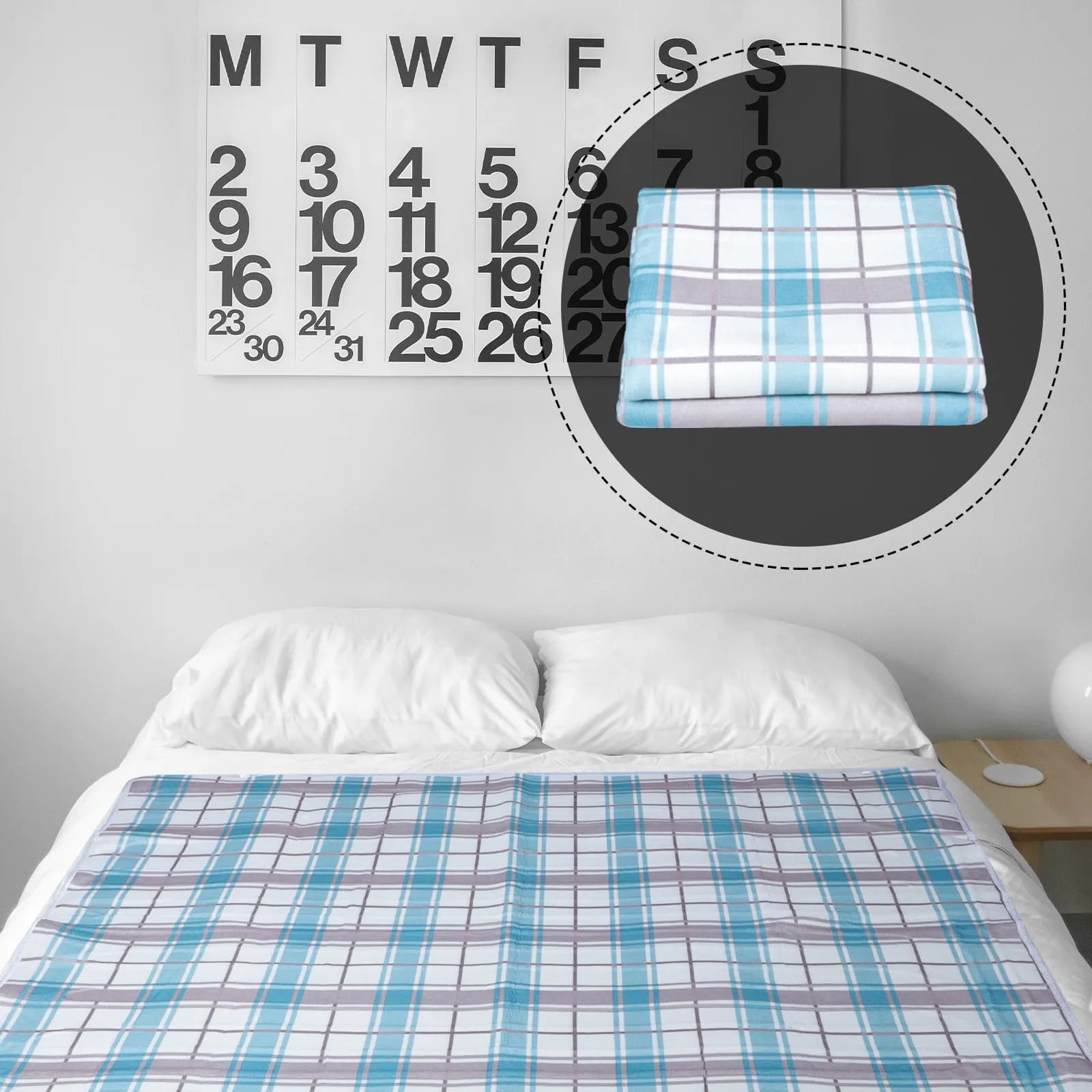 Coperta Elettrica Riscaldante per Due Persone, Grande e Spessa, per Uso Domestico, Riscaldamento Rapido, Tappetino Riscaldante Invernale per Letto, Spina EU