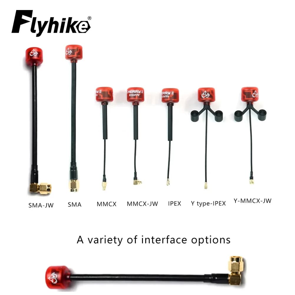 2 pz Rush Cherry II FPV 5.8G LDS Antenna LHCP RHCP SMA MMCX UFL interfaccia Antenna per FPV Quadcopter Racing Drone