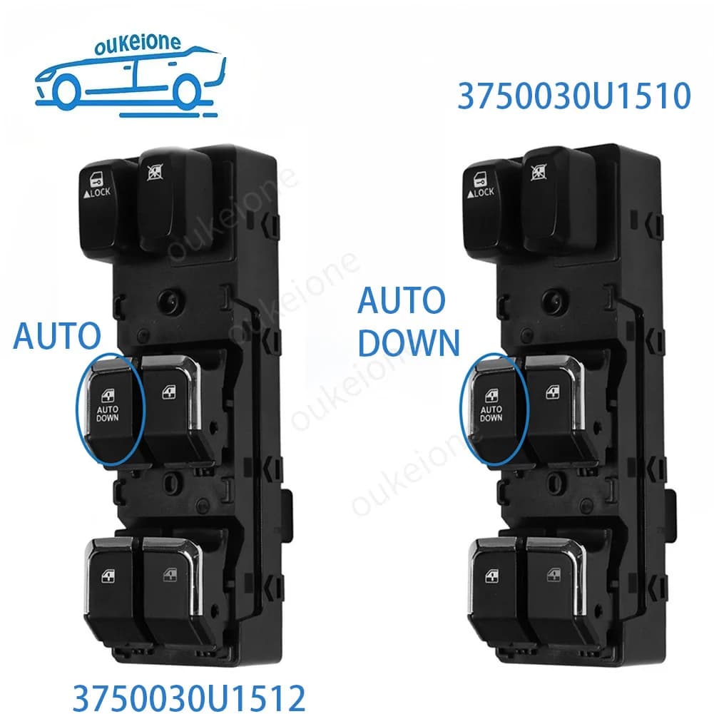 3750030U1510 per JAC T6 S5 Lato Anteriore Sinistro Auto Elettrica Finestra Interruttore Sollevatore Pulsante di Controllo Auto/Auto Imbottiture 3750030U1512