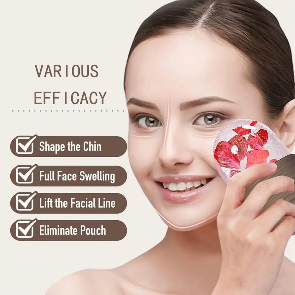 1pc Nuovo Rullo di Ghiaccio In Silicone Riutilizzabile Viso Lifting Cubo di Ghiaccio Viso Ridurre Il Gonfiore Ridurre I Pori Stampo di Ghiaccio Facciale per Viso e Occhi