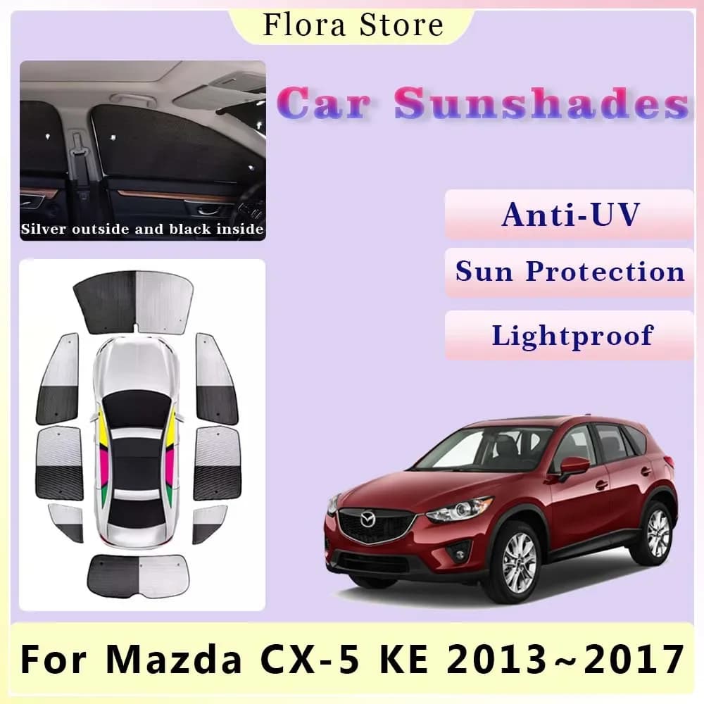 Parasole per auto per Mazda CX-5 KE 2013 ~ 2017 copertura completa finestra laterale posteriore parasole coperture parabrezza anti-uv tende accessori