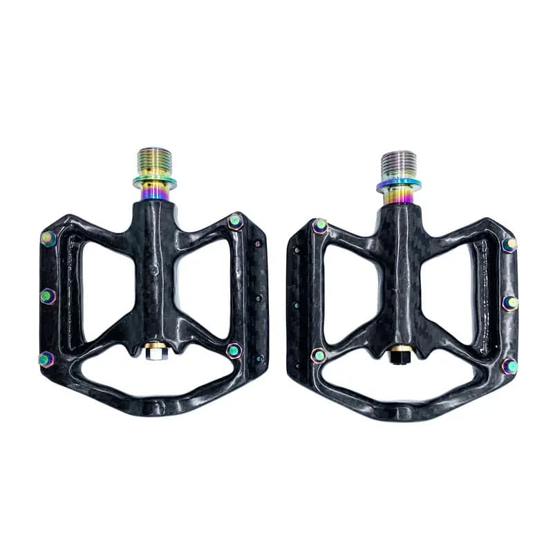 TAOZIK Super leggero antiscivolo Ti Axle Oil-Slick Bike Padels per Mountain Road Racing Full Carbon Bike Pedal