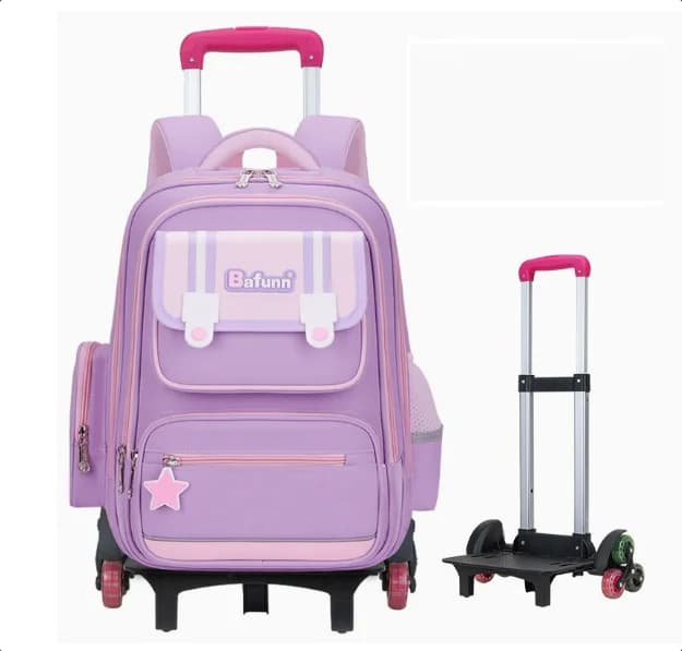 Zaino con ruote per la scuola Borsa per ragazze Zaini per trolley da scuola borse per ragazzi scuola primaria Zaini scolastici per bambini