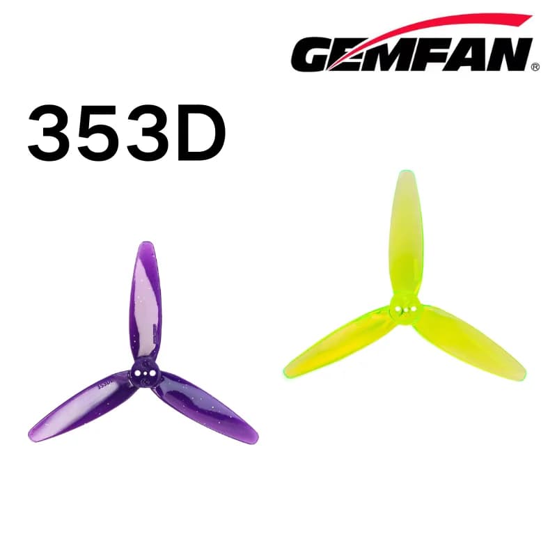 353D Puntelli da 3,5 pollici 3D Freestyle Elica 3 Fori Gemfan Nuovo PC CW CCW per RC Drone Parti FAI DA TE Multirotore Accessori 6 paia/12 pezzi