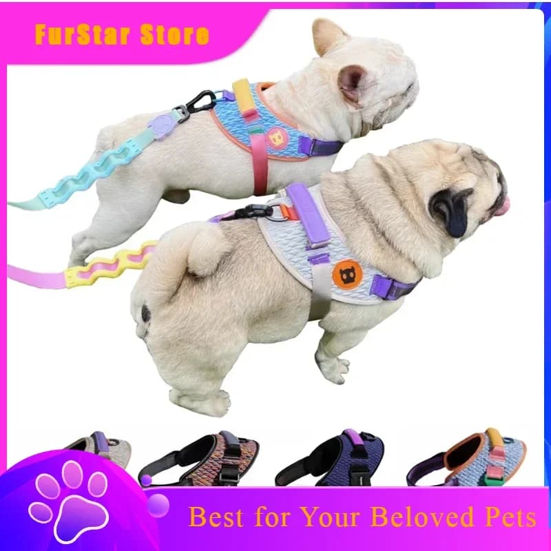 FurStarFlying Woven Explosion-proof Dog Harness Dogs Accessories Golden Retriever Labrador Greyhound Arnes Para Perro Pet Suppl