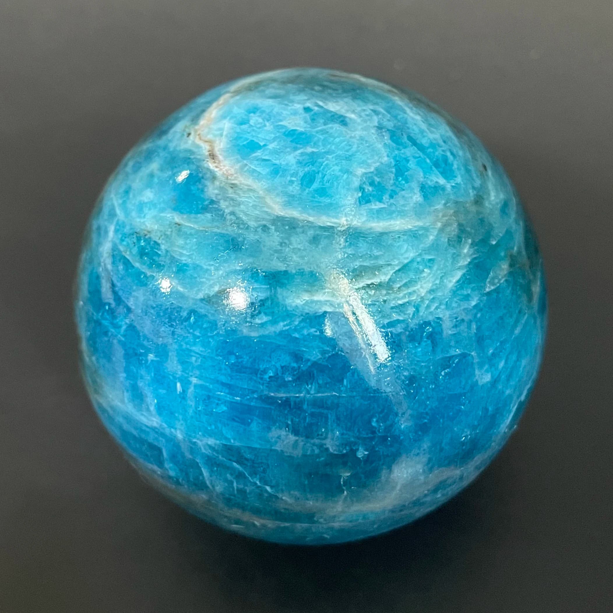 Sfera di Cristallo di Apatite Naturale - Decorazione in Pietra di Quarzo Grezza Levigata per Casa e Giardino