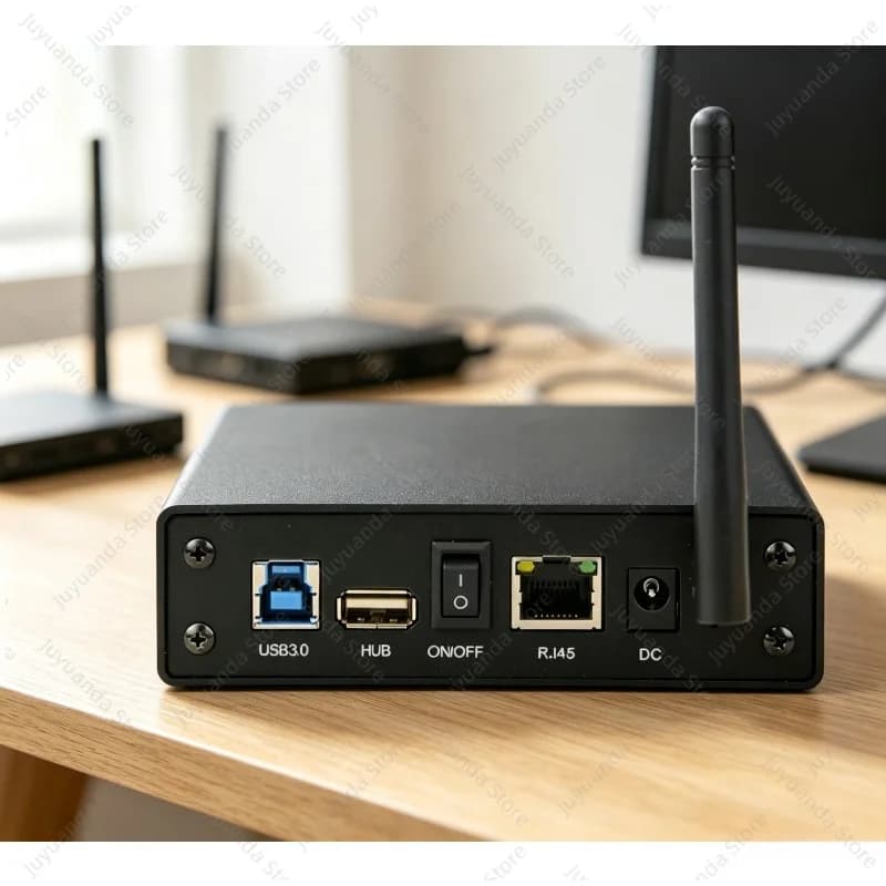 BS-U35WF All-in-One Wireless NAS Storage, WiFi 6 & USB 3.0, Support 3.5" HDD, Home Cloud Media & File Server