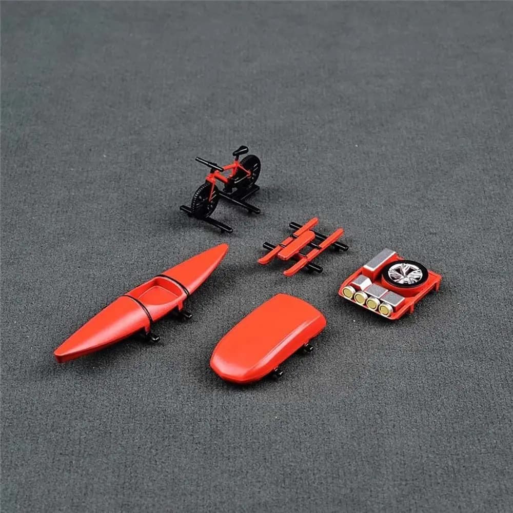 Portapacchi per Auto in Scala 1:64, Serie Fuoristrada, Accessori per Modellini, Miniature in Plastica