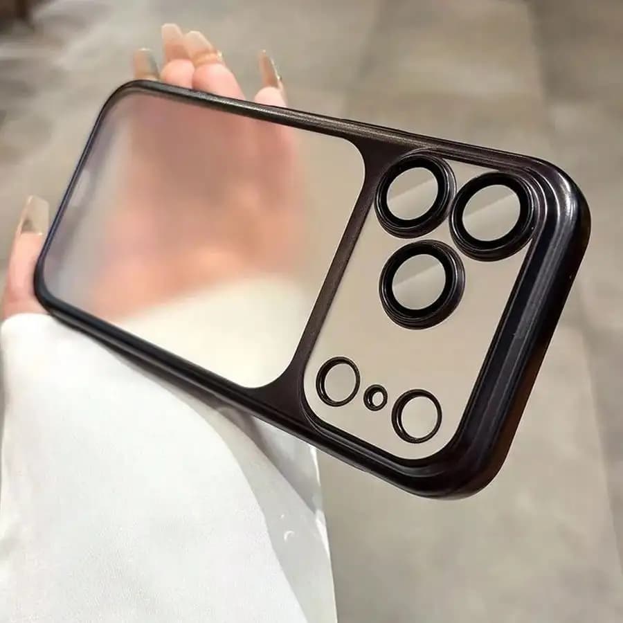 Elegant Frosted Slim Protective Case, Compatible With For IPhone 17 16 15 14 13 12 Pro Max ,Plus 17Air, Features A Built-In Lens