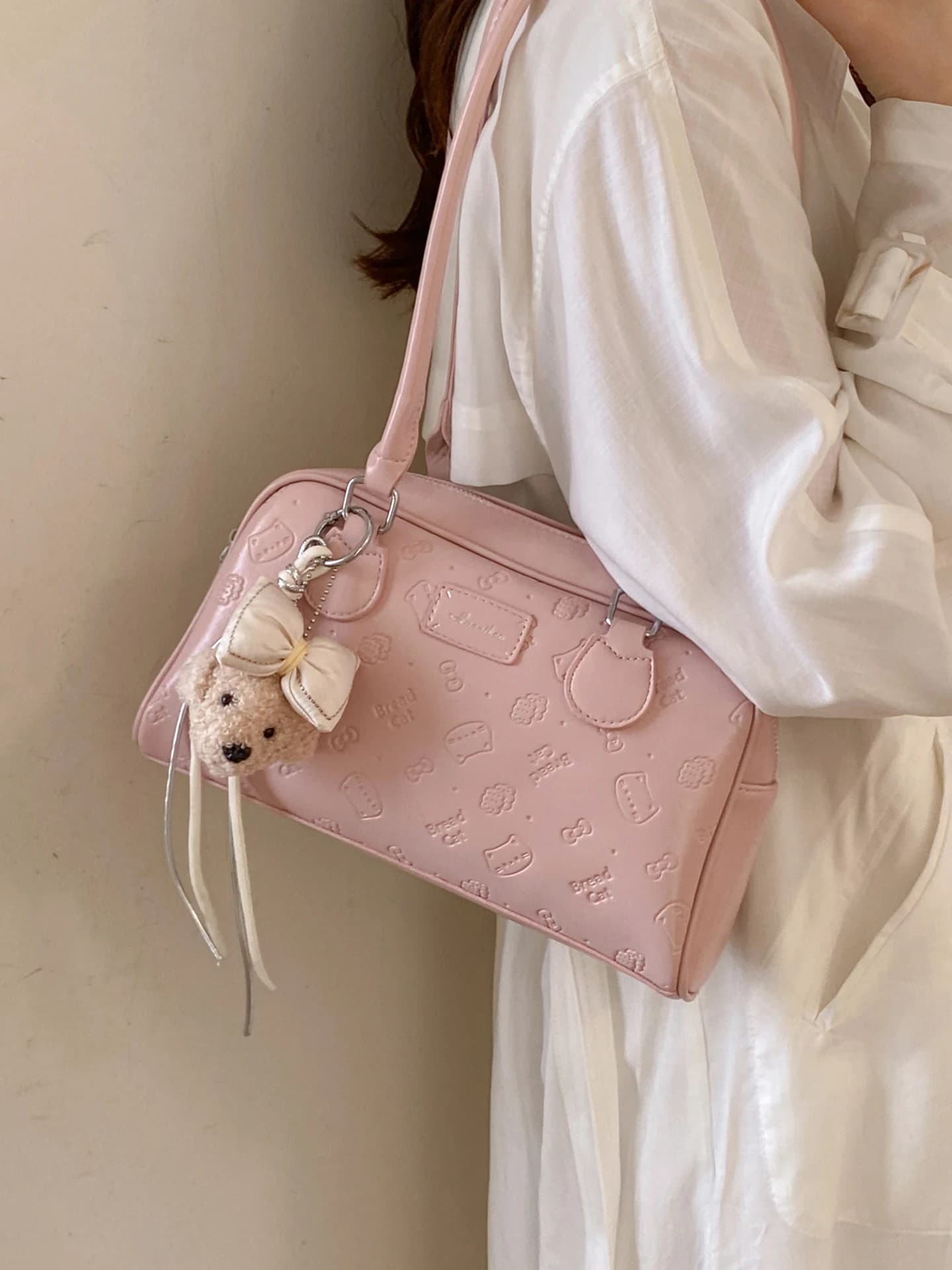 Borsa a Spalla da Donna alla Moda per Pendolari, Borsa a Mano Sottobraccio, Elegante e di Tendenza, Borsa Primaverile Estiva in Pelle PU Rettangolare