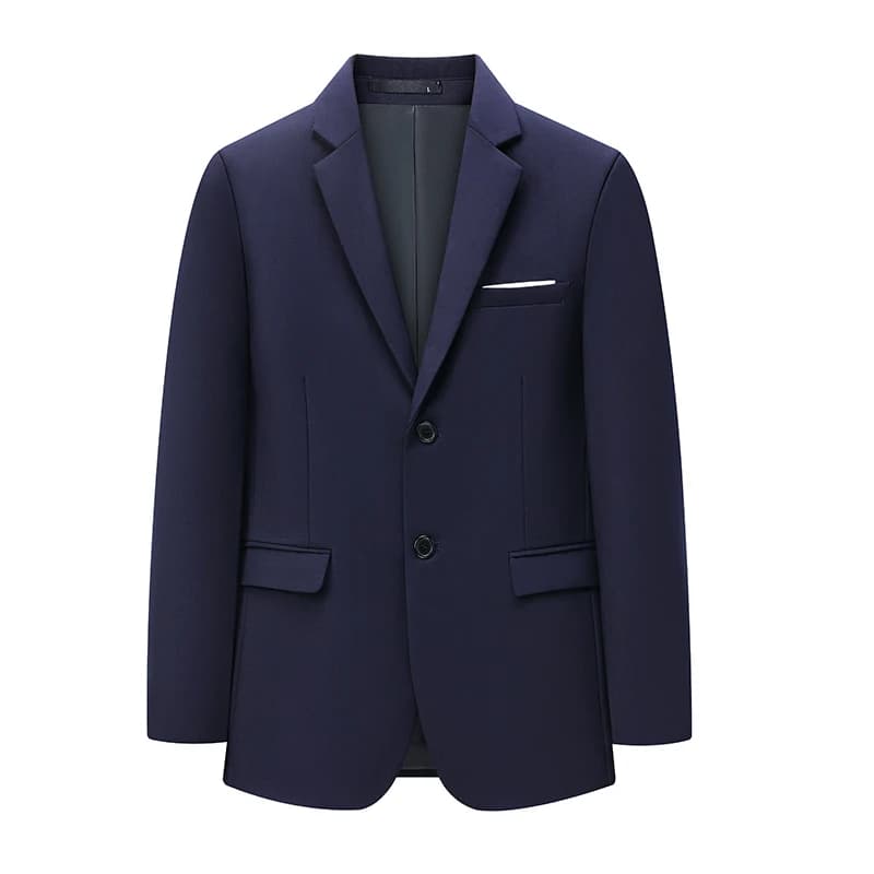 2026 Top Jacket Suit Men's Slim Korean Version Business Dress Solid Color Professional Casual Suit Groom Wedding Dress