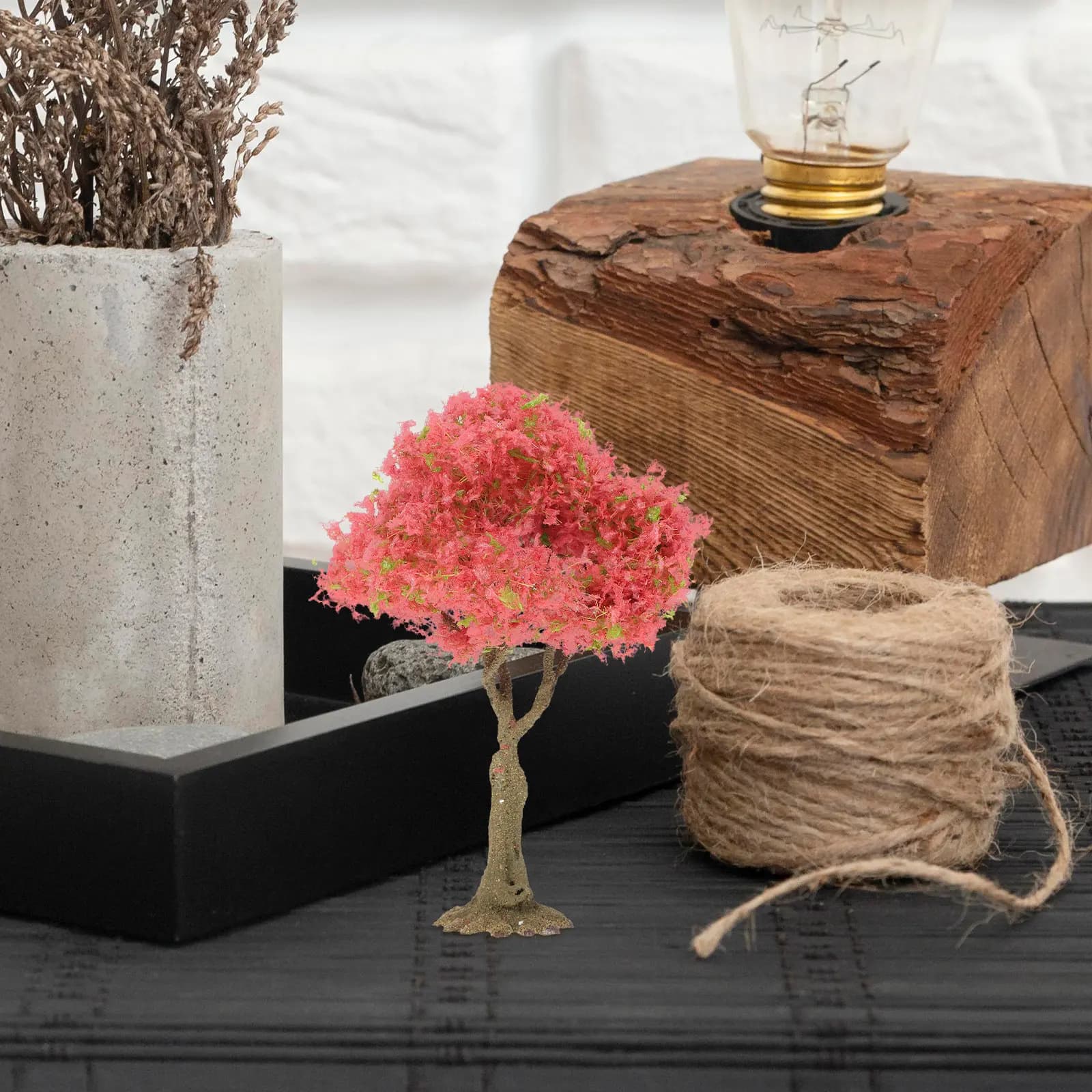 Artificial Metal File Tree for DIY Decorations, Sand Table Miniature, Fin Plant for Landscapes, Fa-da-te Crafts, Micro Landscape Accessories
