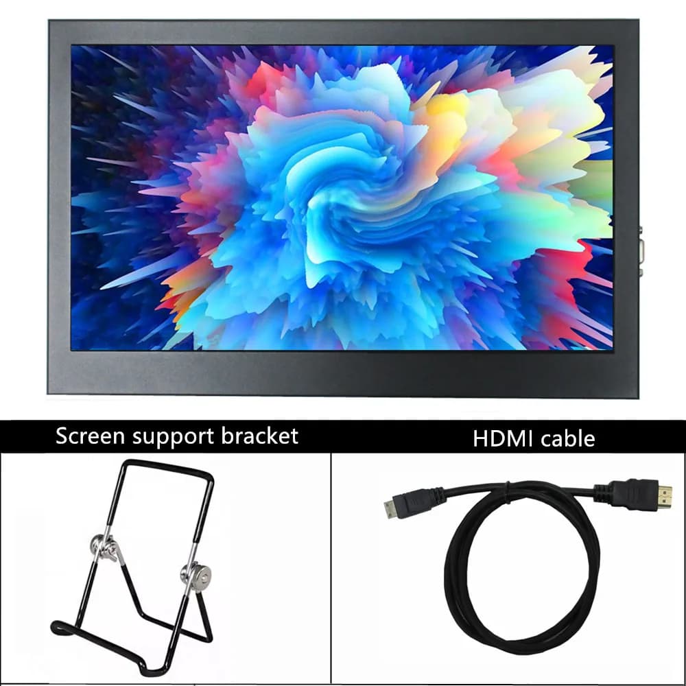 Monitor portatile per PC da 14 pollici compatibile HDMI 1600x900 per Raspberry Pi/Arancio/Banana Pi Schermo secondario per computer Plug and play