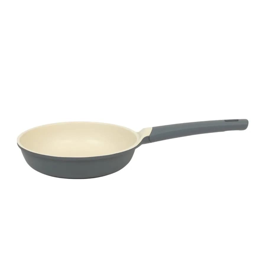 Rooney 10 Inch Ceramic Nonstick Cast Aluminum Frying Pan in Grey