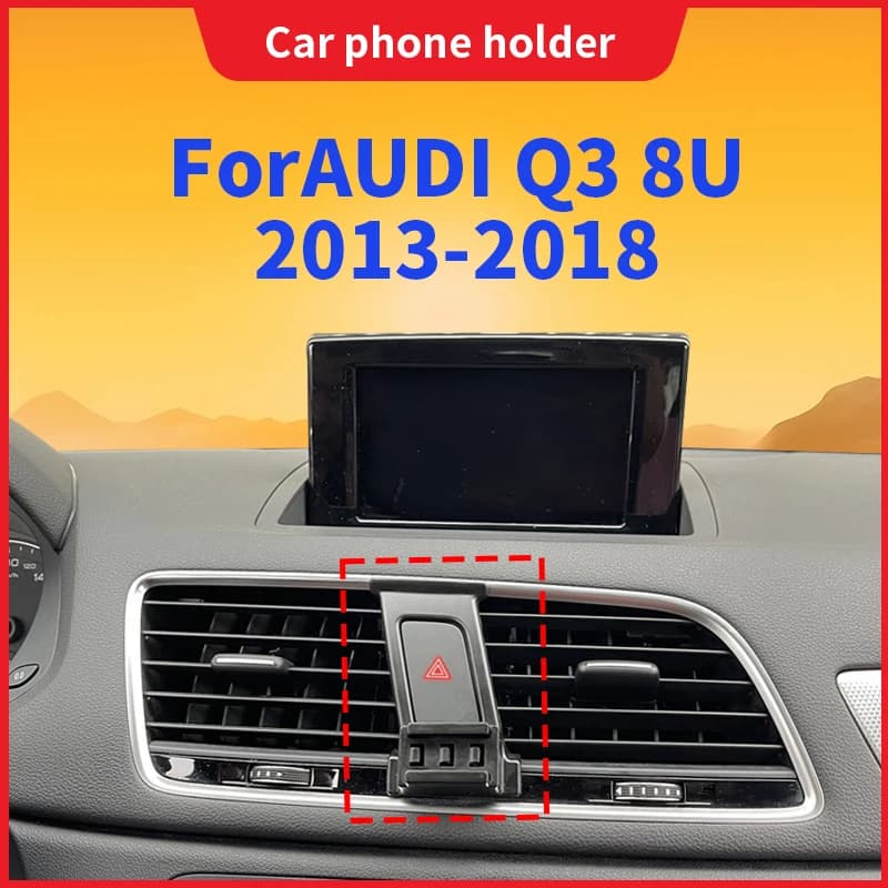 Supporto per Telefono con Ricarica Wireless per Audi Q3 8U 2013-2018, Base Fissa Dedicata, Accessori Interni Auto