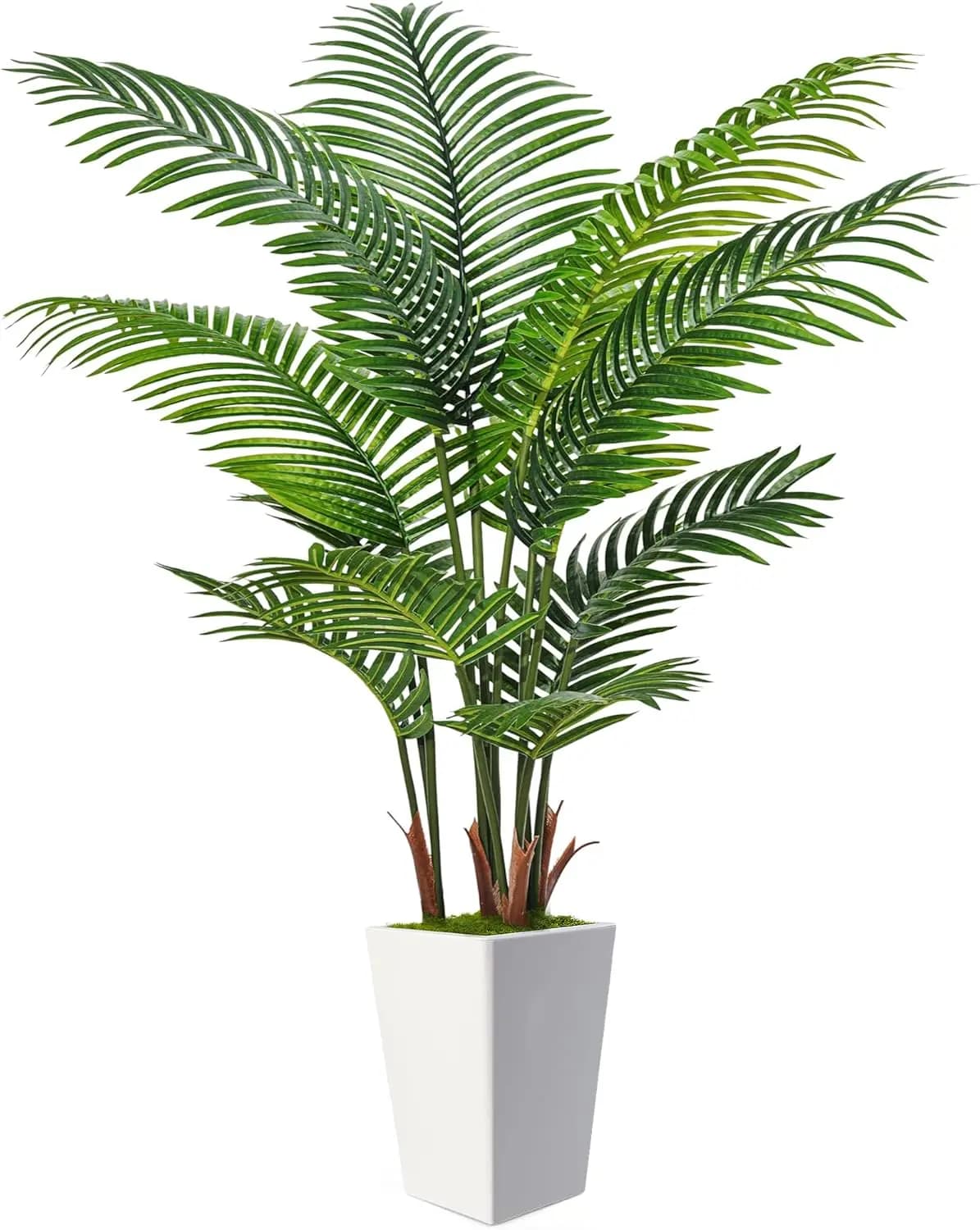 1.8m Artificial Palm, High Fin Plant for Interior with Realistic Sheets for Home Furniture and Office