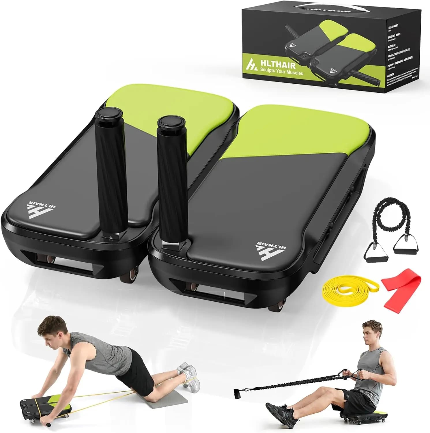 Ab Roller Wheel with Elbow Support Detachable Core Workout Ab Wheel