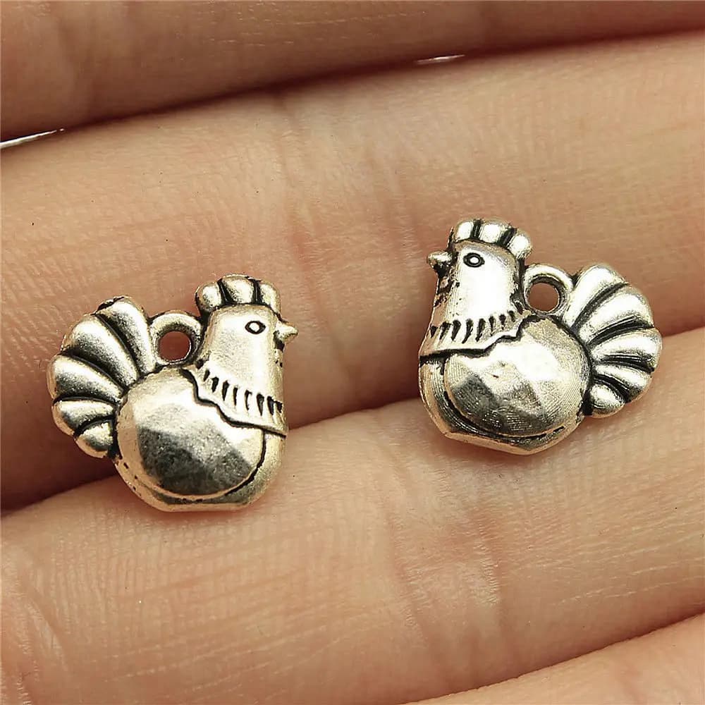Duck Chicken Farm Animal Charm Pendant Alloy For DIY Bracelet Necklace Jewelry Making Supplies