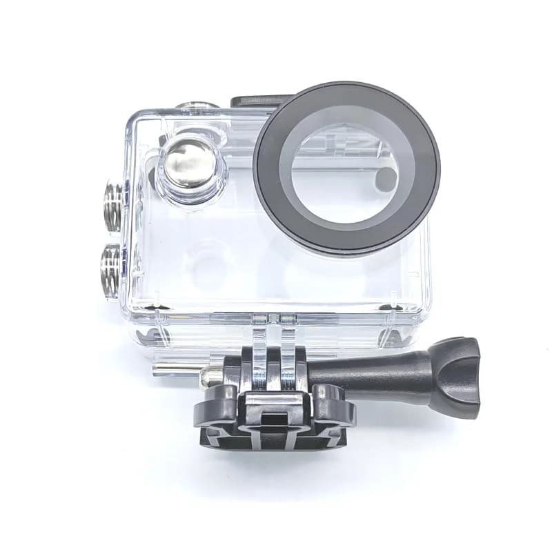 Custodia protettiva impermeabile con lente rotonda o quadrata per action camera EKEN H9 H9R C30 S10 SJCAM SJ4000 SJ7000