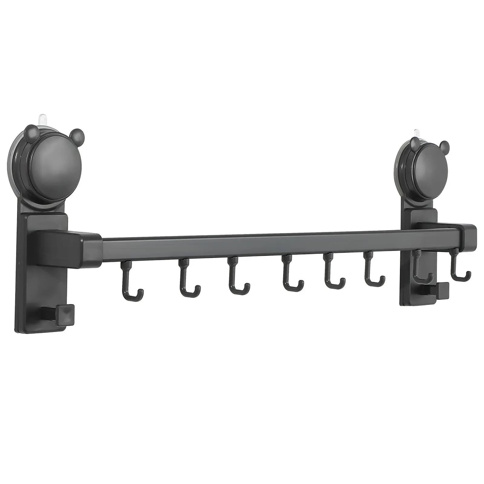 Gancio a ventosa in alluminio e ABS resistente per cucina, bagno, doccia, porta asciugamani e utensili, montaggio a parete senza foratura