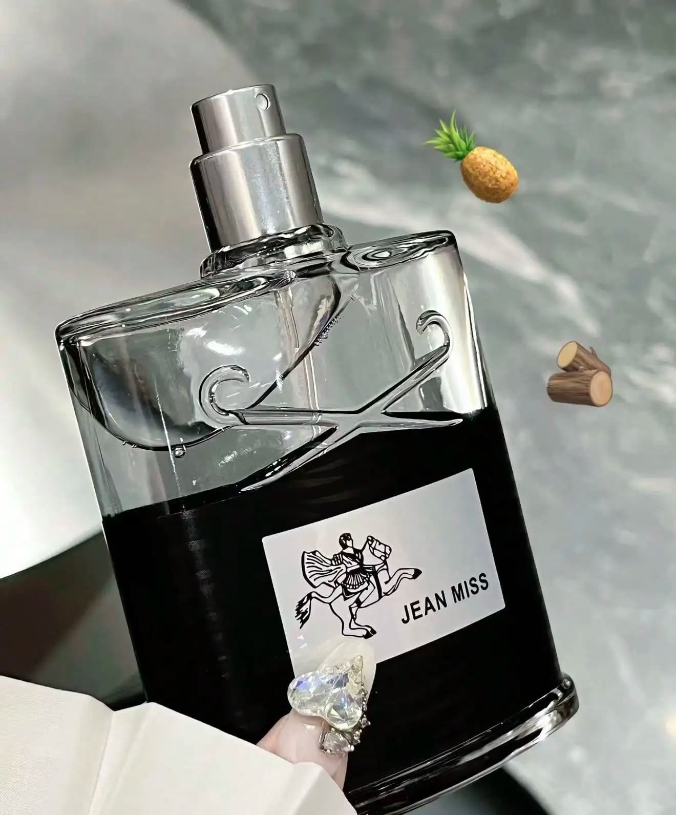 JEAN MISS Eau de Parfum Unisex, 3.4oz/100ml - Fragranza Fresca Legnosa Fruttata, Profumo di Lusso a Lunga Durata per Uomo e Donna, Uso Quotidiano