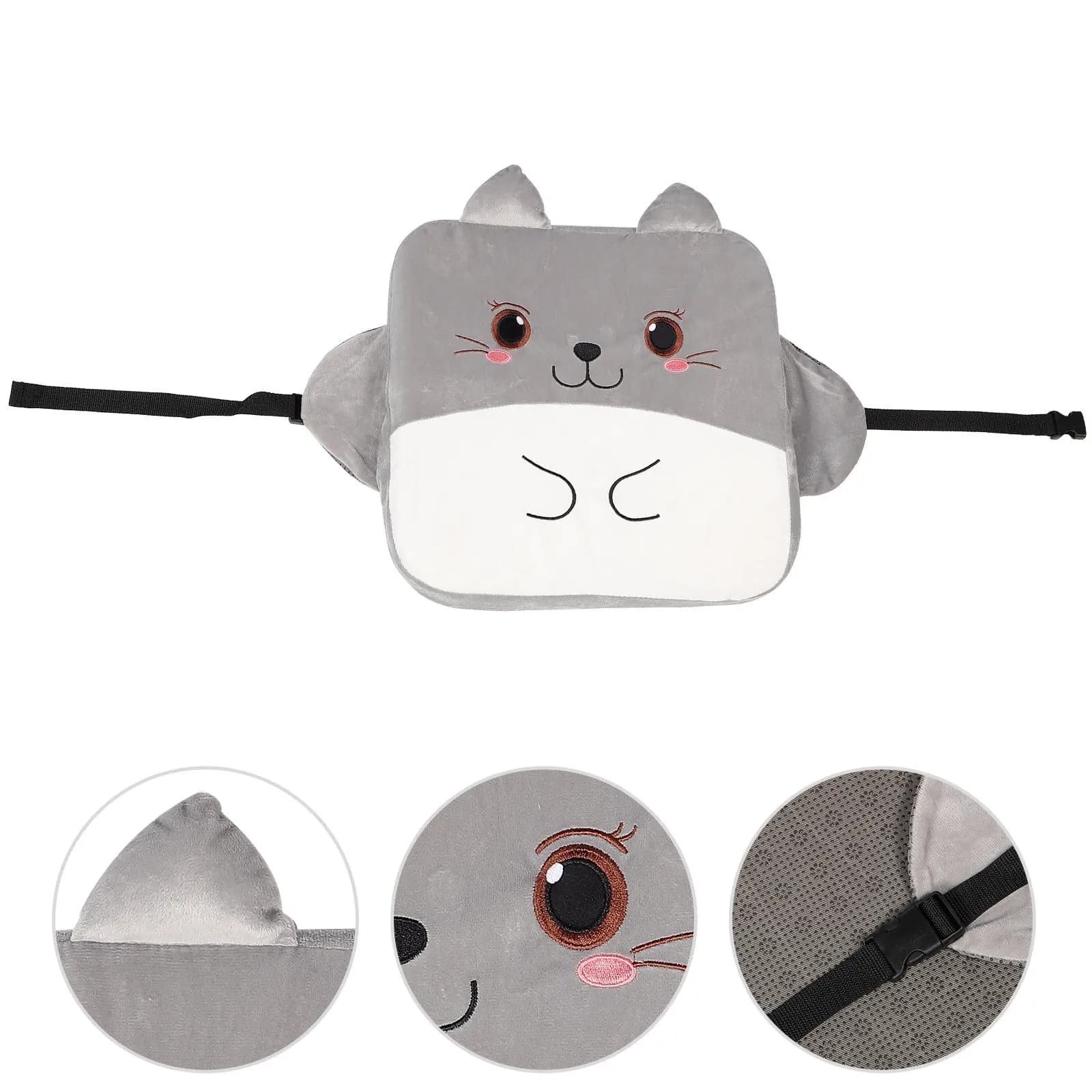 Cartoon Cat Kids Dining Chair Height Booster Seat Cushion Comfortable Breathable Lightweight Toddler Booster Seat for Table